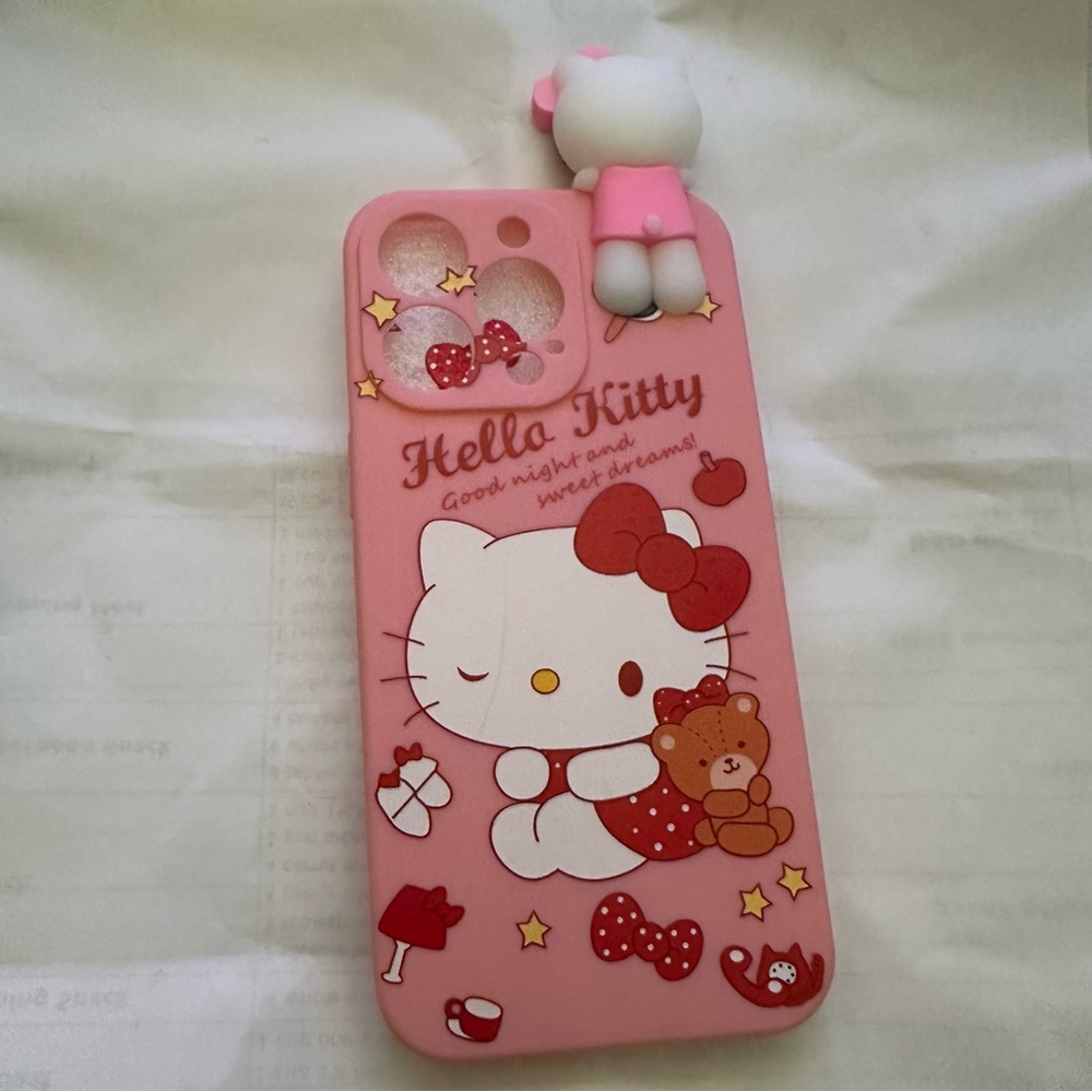 Hello kitty iPhone 13pro pink phone case